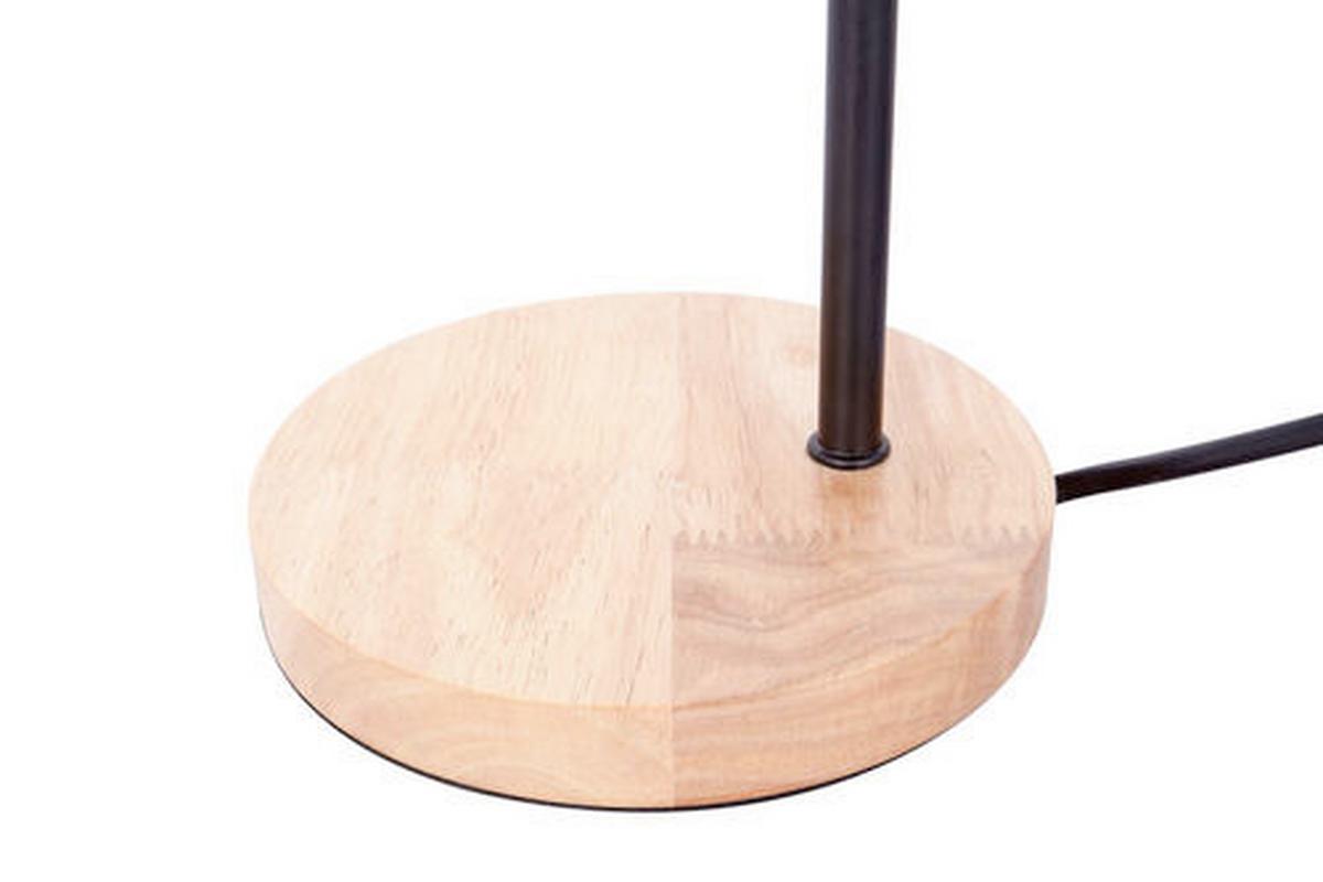 TISCHLEUCHTE Schwarz, E27, 40W - Schwarz, Trend, Holz/Metall (15/47/15cm) - Kayoom