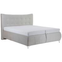 Čalúnená posteľ VIVARA 180x200, krémová - krémová, Modern, drevo/kompozitné drevo (180/200cm)