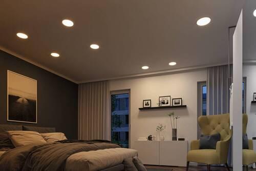 LED-Deckenleuchte Ø 17,5 cm dimmbar Rund - Chromfarben, Basics, Kunststoff (17,5/1cm) - Paulmann