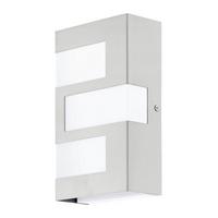 Außenleuchte Ralora 7,5 W Kunststoff/metall - Edelstahlfarben, KONVENTIONELL, Kunststoff/Metall (7/2,4/1,4cm) - Eglo