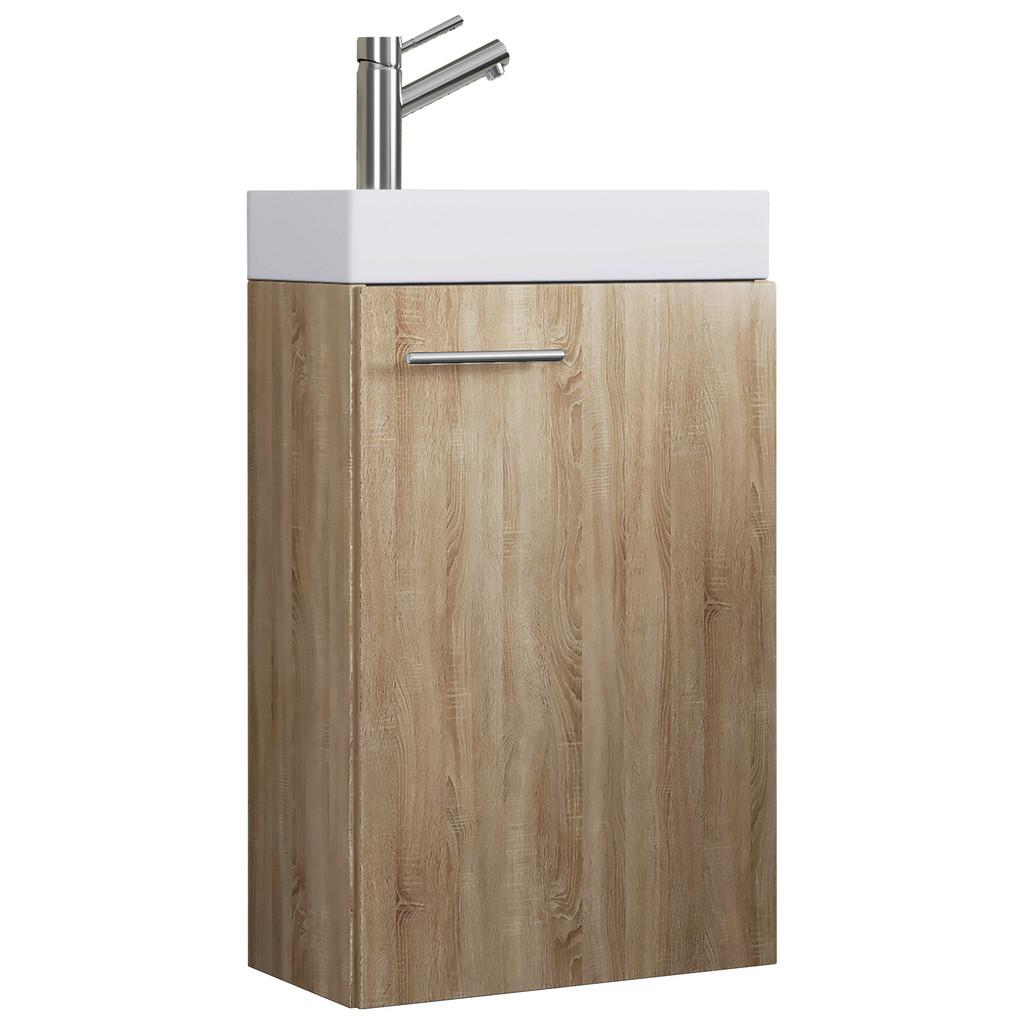 Waschtischkombi Slito B: 40,5cm Eiche Dekor