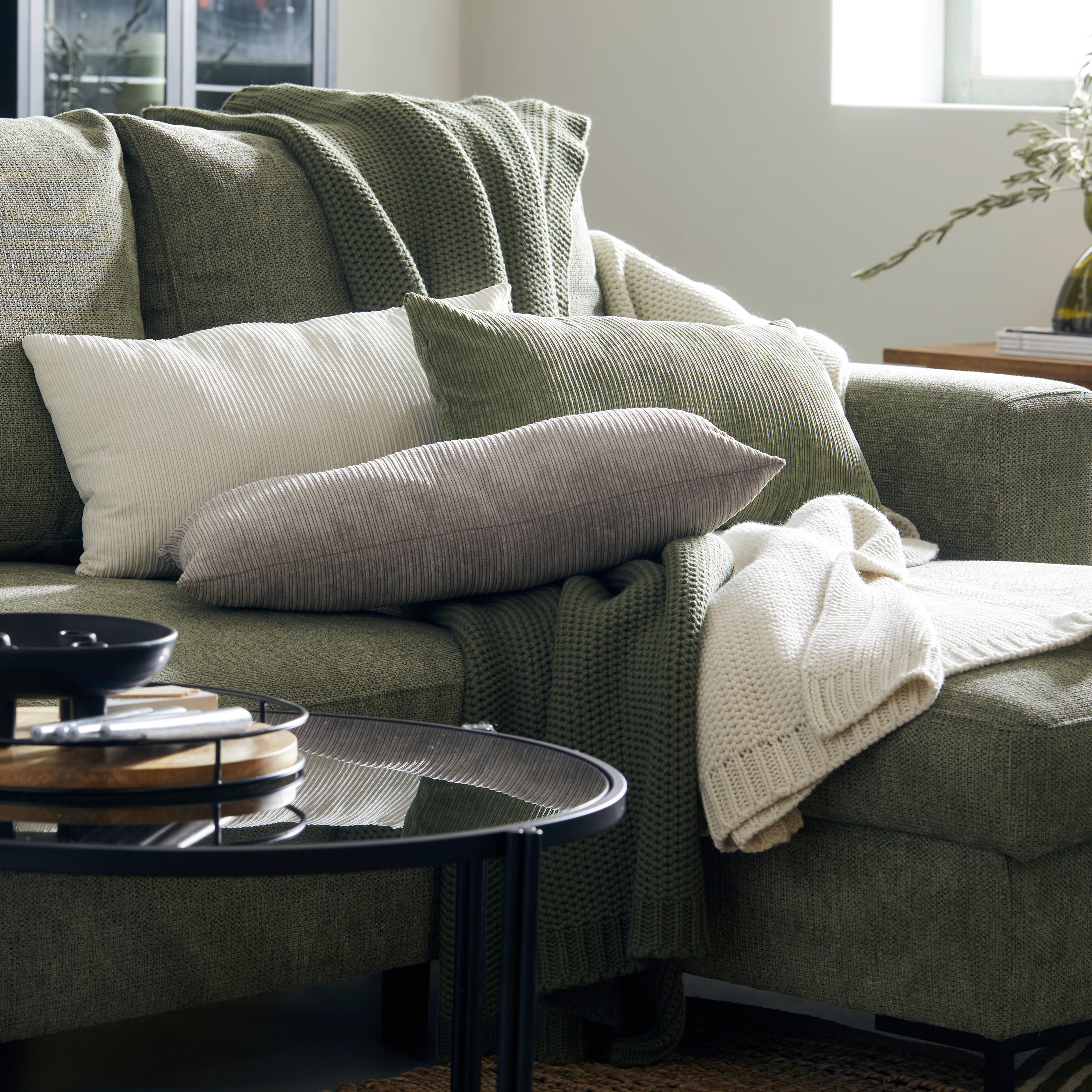 Dekoračný Vankúš Corinna, 30/60cm, Zelená - zelená, Moderný, textil (30/60cm) - Premium Living