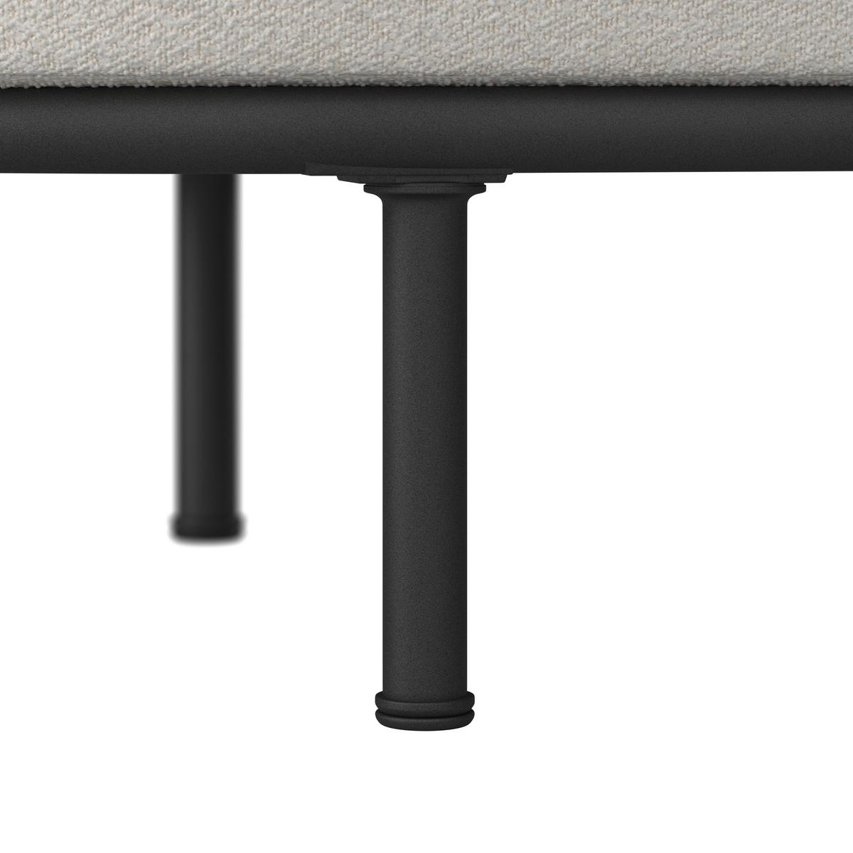 TERASOVÁ SEDACÍ SOUPRAVA CHARLOTTA - černá/krémová, Moderní, kov/textil (242,5/78/75,5cm) - Bessagi Garden