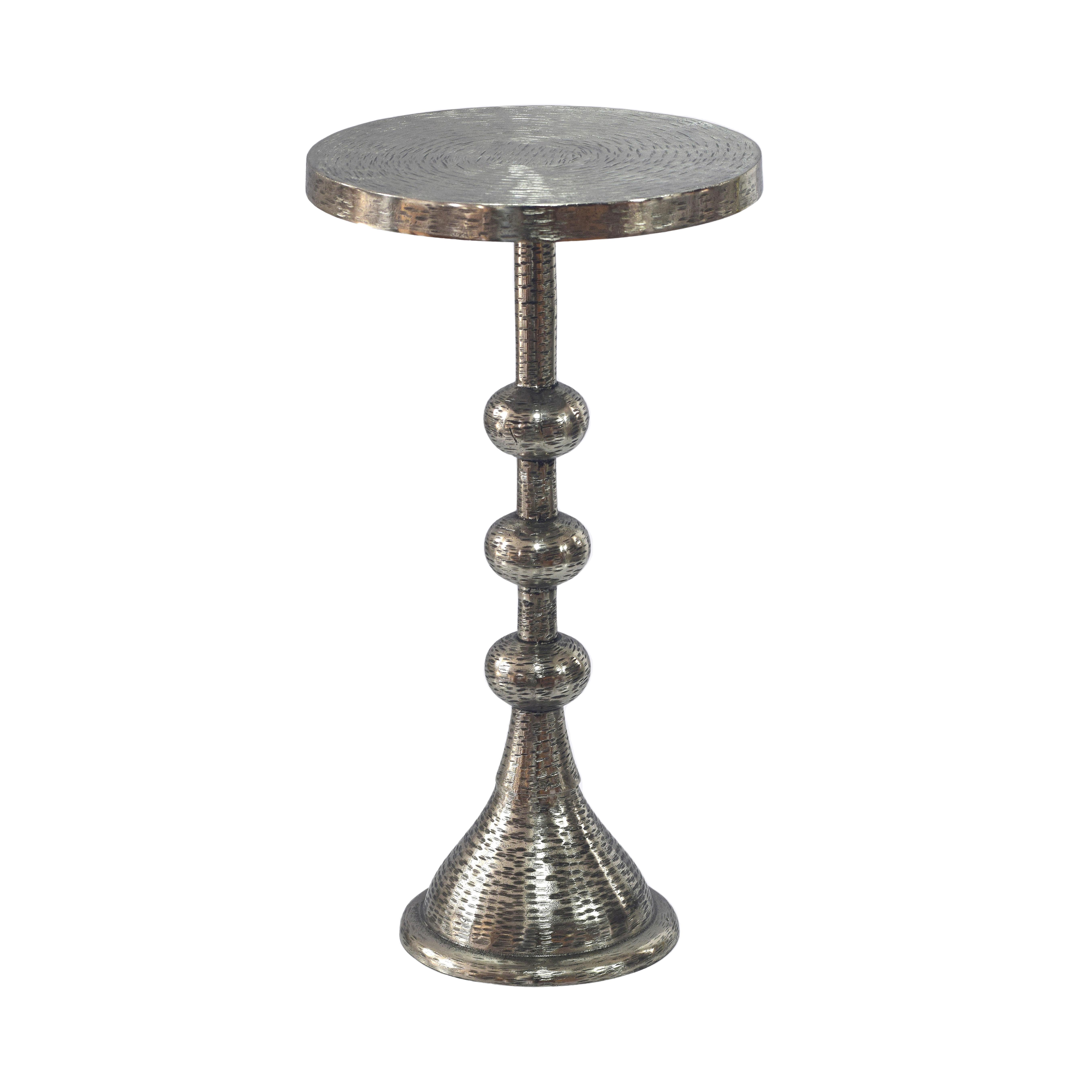 BEISTELLTISCH Silberfarben L: 30cm - Silberfarben, Design, Metall (30/30/56cm) - Livetastic