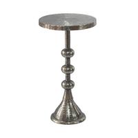 BEISTELLTISCH Silberfarben L: 30cm - Silberfarben, Design, Metall (30/30/56cm) - Livetastic