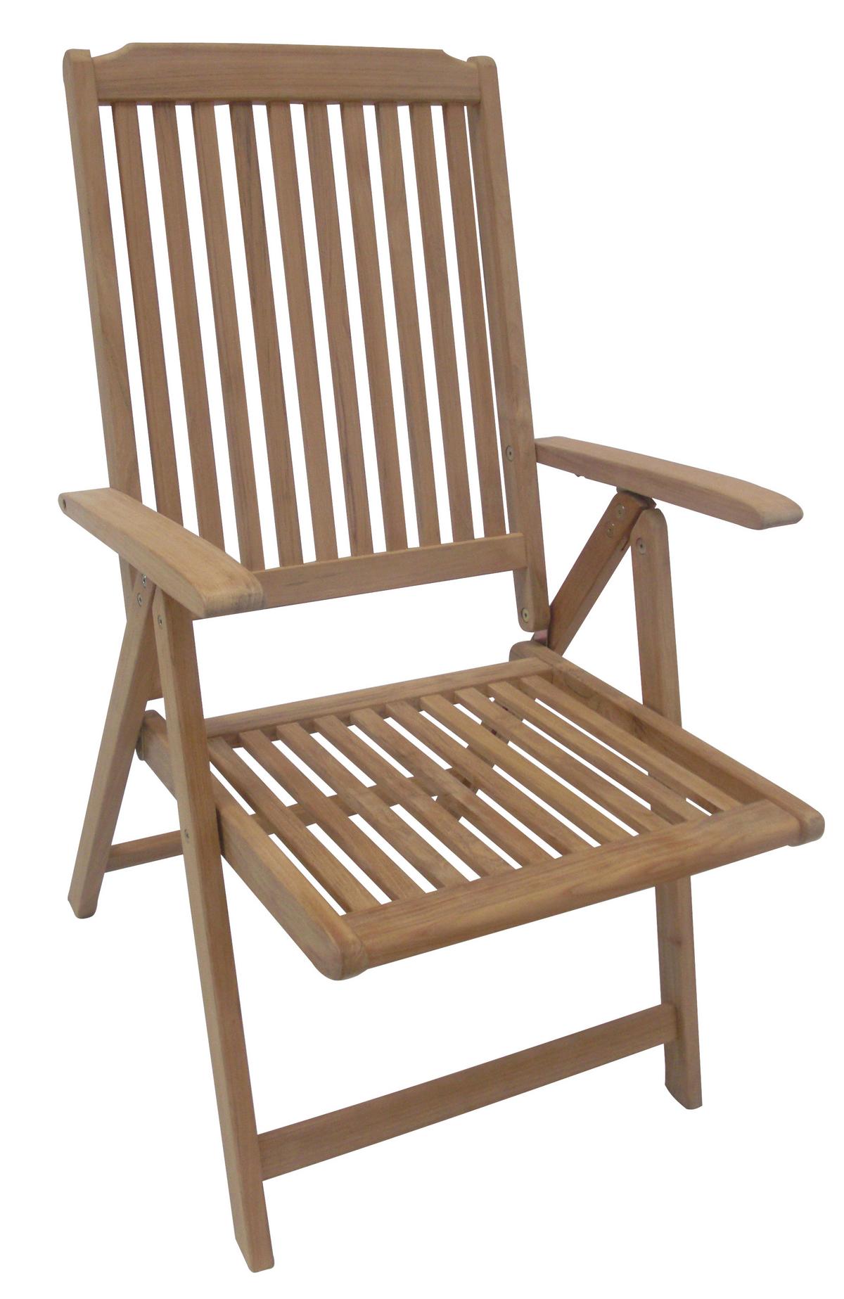 Gartenmöbel Set 3-tlg. Solo Teakholz - Teakfarben, Basics, Holz (66/103/58cm) - Gardenson