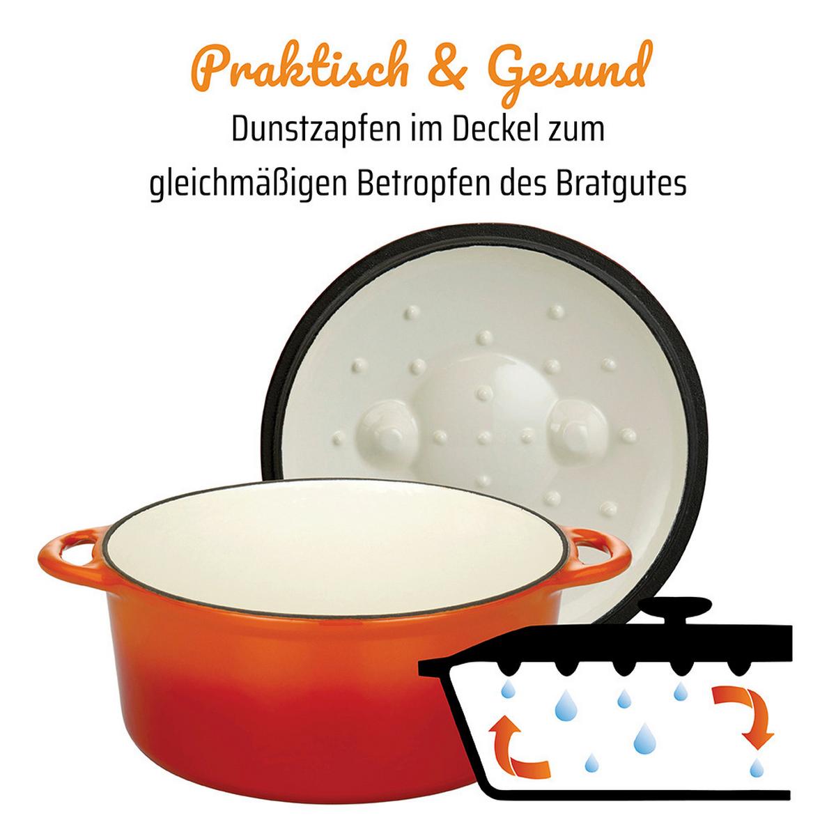 Gsw Kochtopf Orange Shadow Orange, D:24cm - Orange, Basics, Metall (24cm) - GSW