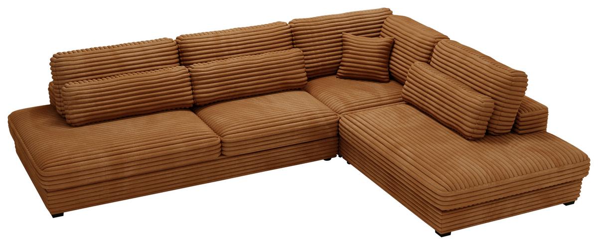Sven Rostfarben S: 332x244 Cm - Rostfarben/Schwarz, Design, Textil (332/244cm) - Livetastic