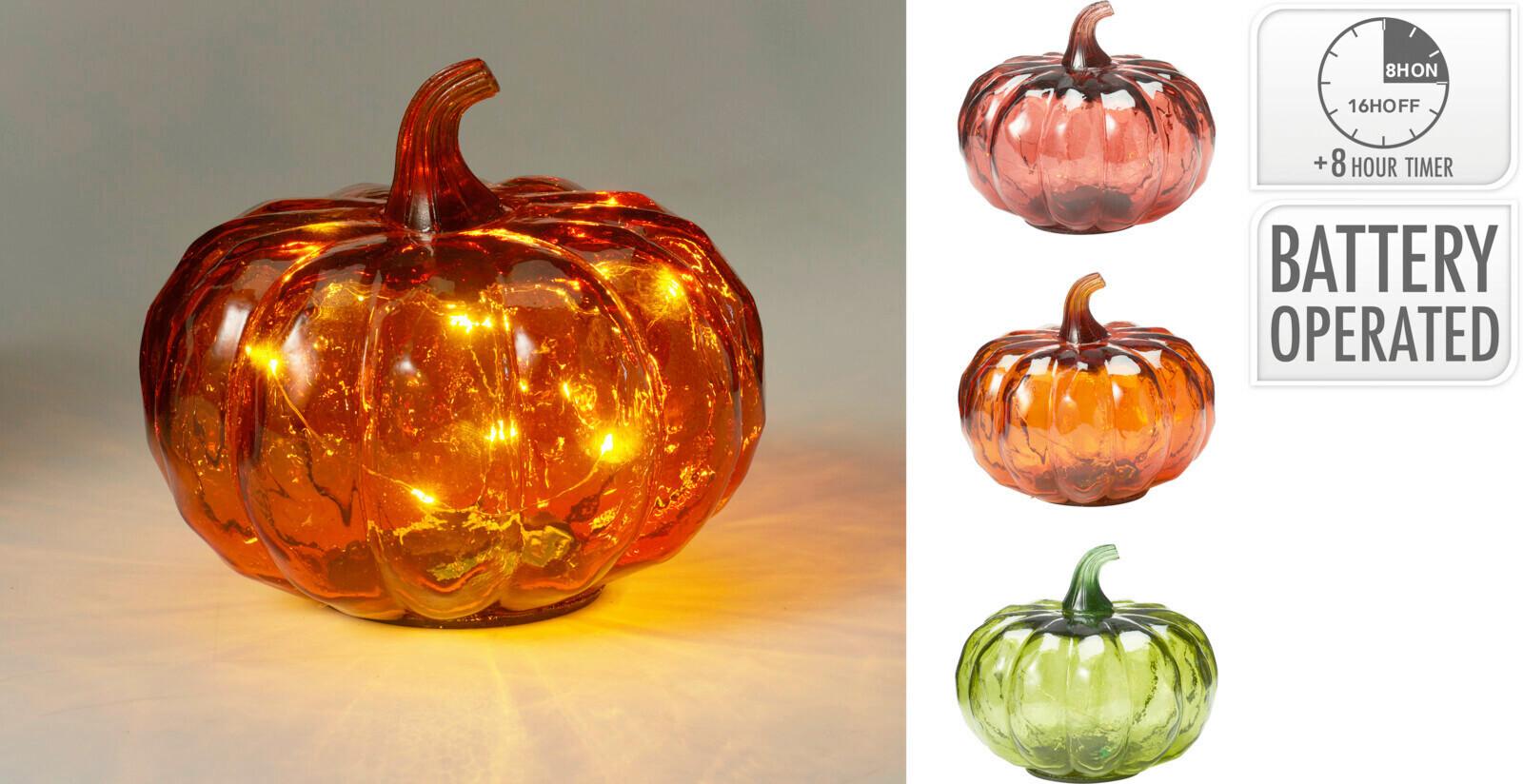 Led Díszlámpa Adg000250 - piros/narancs, Basics, üveg (13cm)