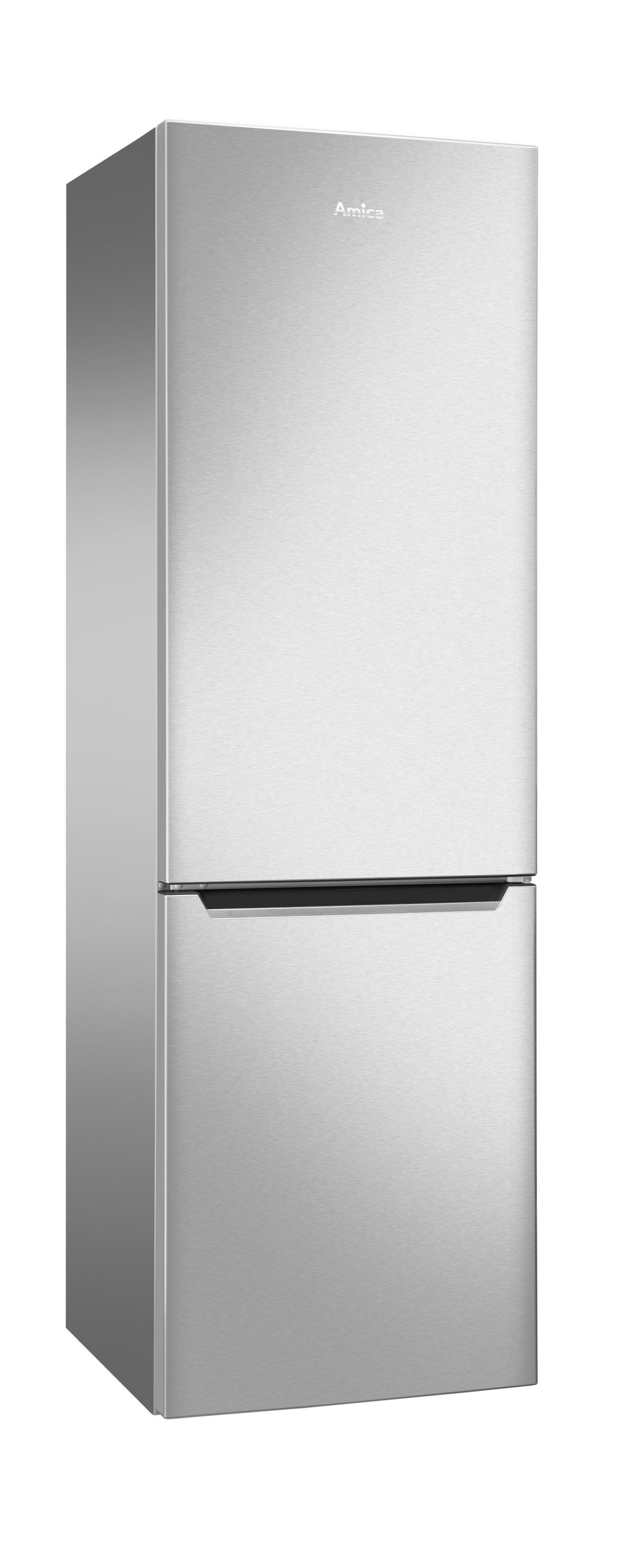 Kühl-Gefrierkombination Silber 187+75 L - Edelstahlfarben (54/176/55cm) - Amica