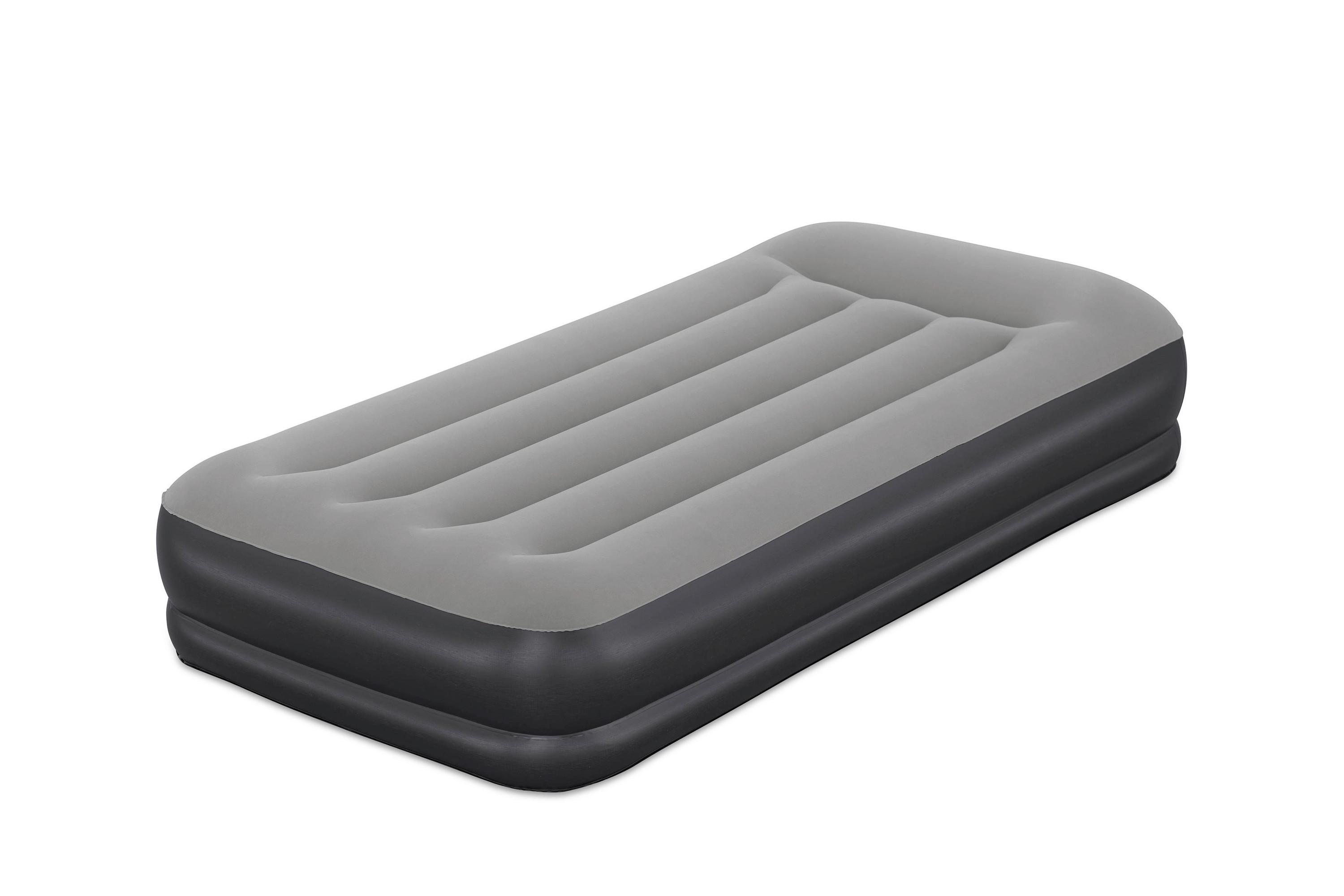Luftbett Noah 191x97x36 cm bis 150kg, inkl. Pumpe - Dunkelgrau/Schwarz, KONVENTIONELL, Kunststoff/Metall (191/97/36cm) - Bestway
