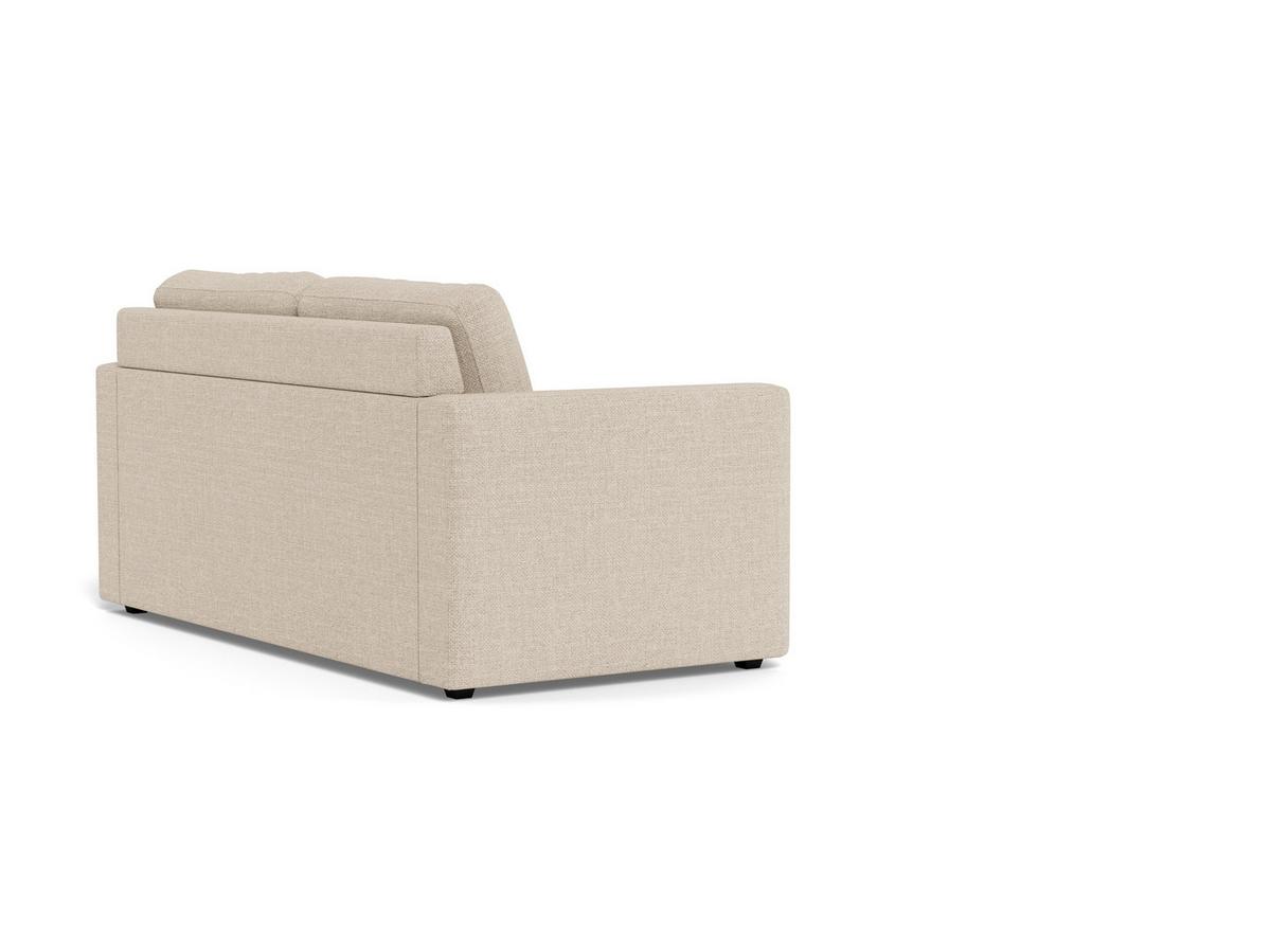 Schlafsofa Fleury Beige B: 176cm - Beige/Schwarz, MODERN, Kunststoff/Textil (176/85/88cm) - Livetastic