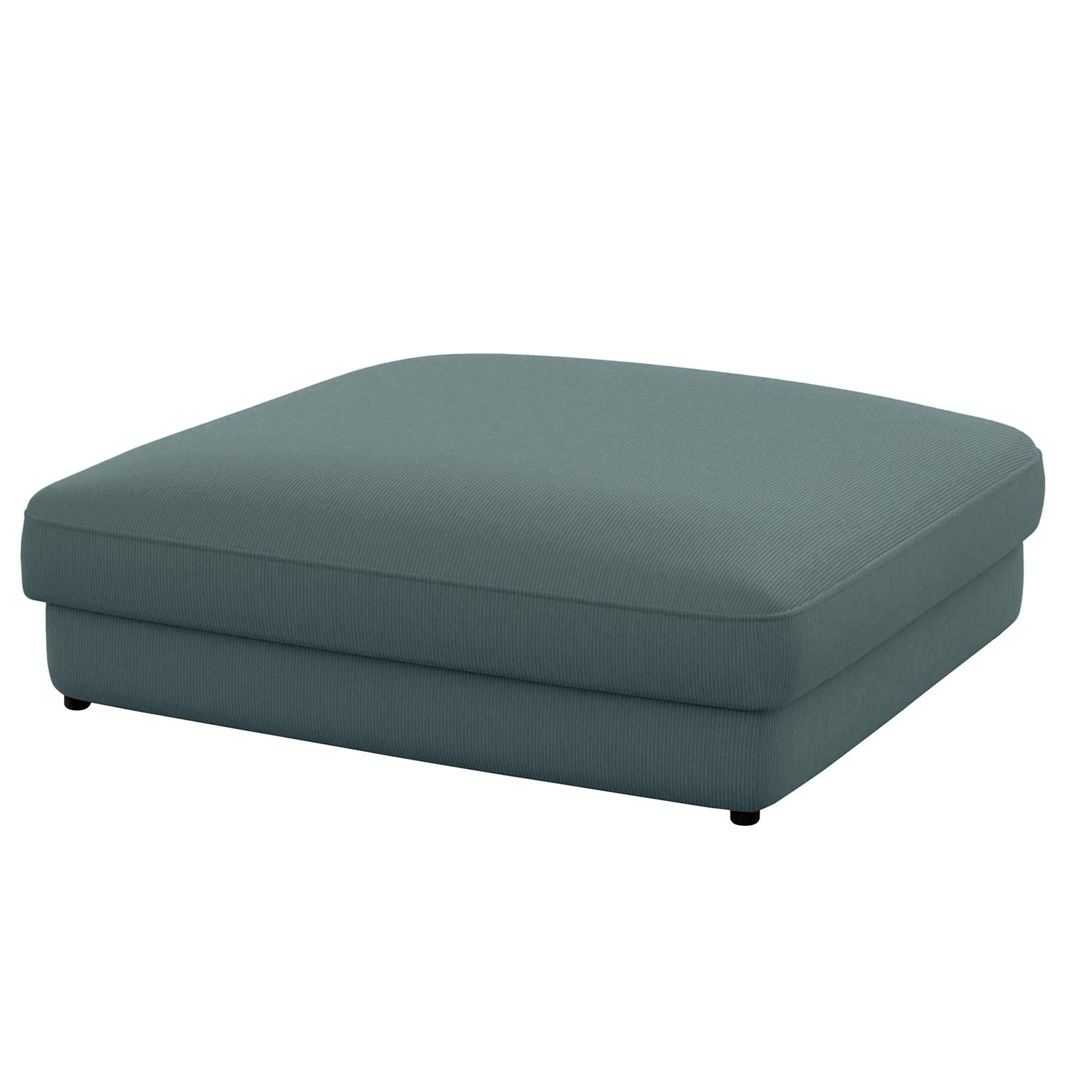 Hocker Bourbon, Blaugrau B: 133 Cm - Blaugrau/Schwarz, MODERN, Textil (133/43/133cm) - Trendmanufaktur