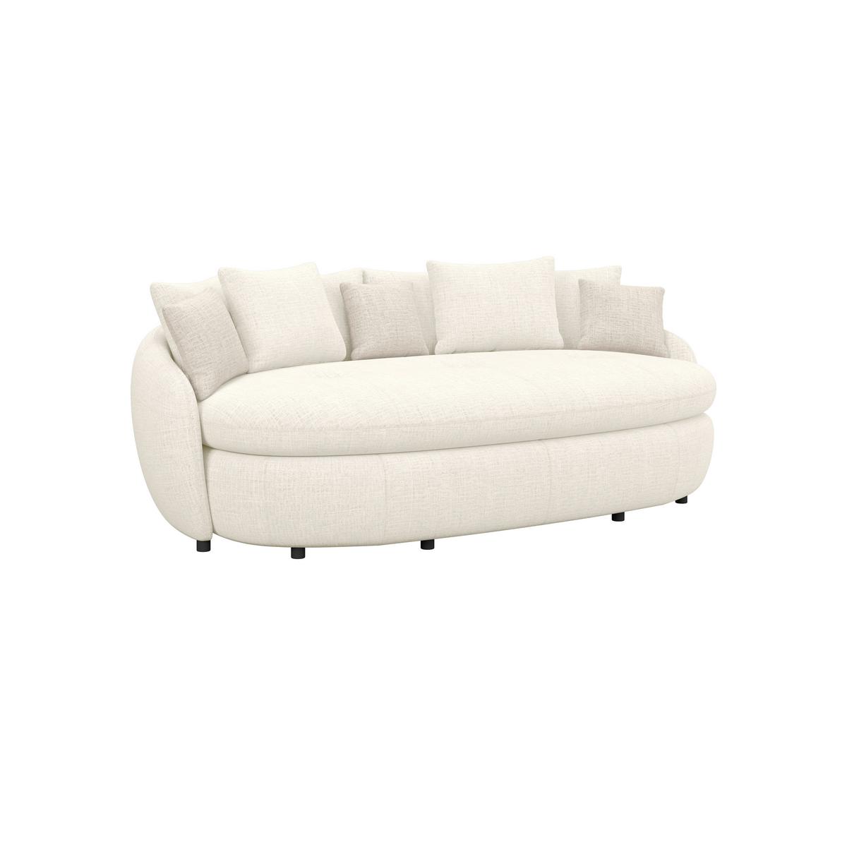 Mega pohovka ARUBA 2, béžová/svetlohnedá ženilka - svetlohnedá/čierna, Trend, textil/plast (238/80/140cm) - Luca Bessoni