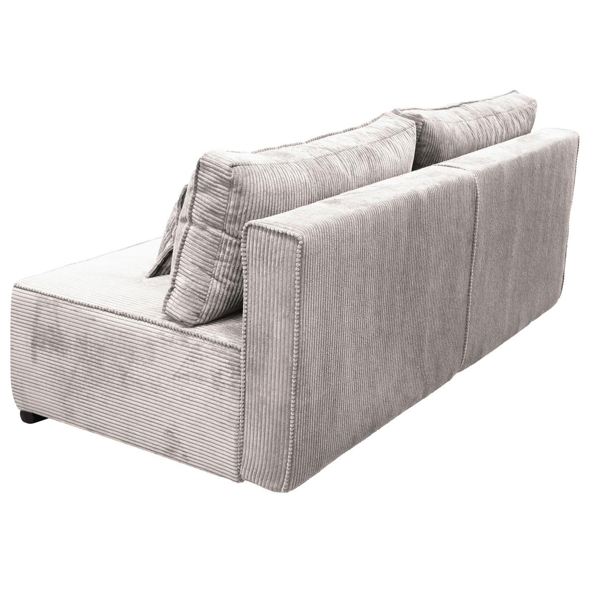 Schlafsofa Flow Beige B: 202 Cm - Beige/Schwarz, Design, Textil (202/90/99cm) - MID.YOU
