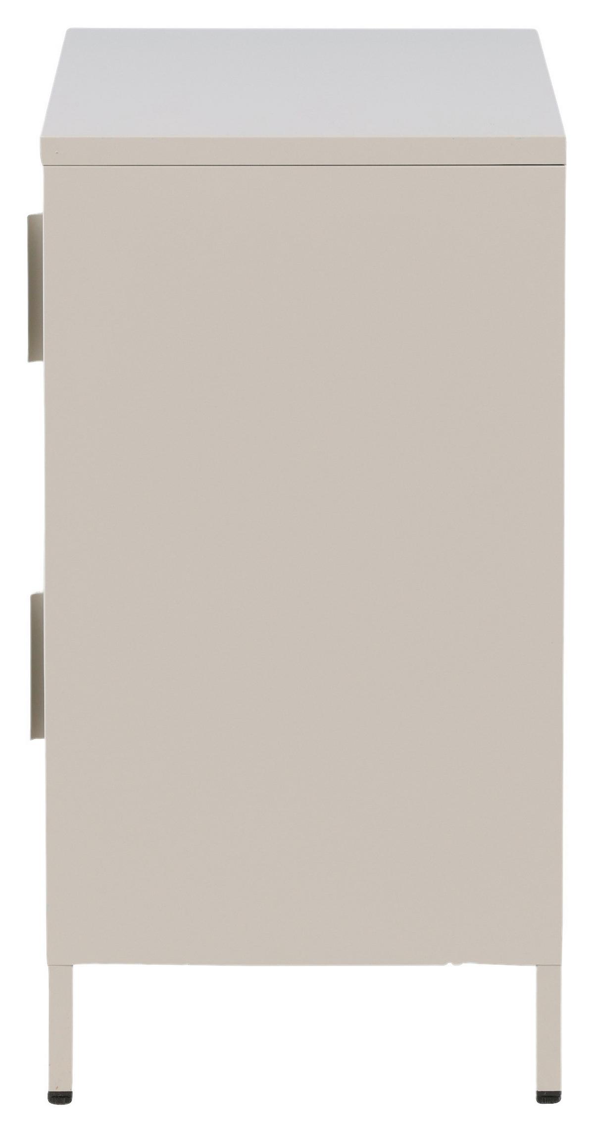 Sideboard Nett - Beige, Design, Metall (90/75/40cm) - Livetastic