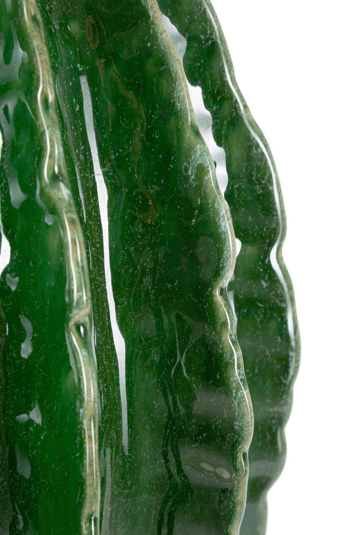 Vase Cactus Ball Pot Grün B: 28 Cm - Grün, Basics, Keramik (28/31/28cm)