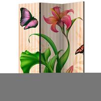 Paravent Multicolor B: 135 cm - Multicolor, Basics, Holz/Textil (135/172/3cm) - artgeist