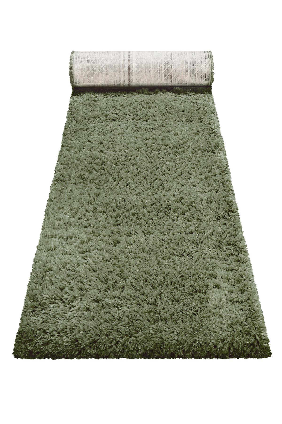 Teppich Läufer Olivgrün Yogi 80x400 cm - Olivgrün, KONVENTIONELL, Textil (80/400cm) - Esprit