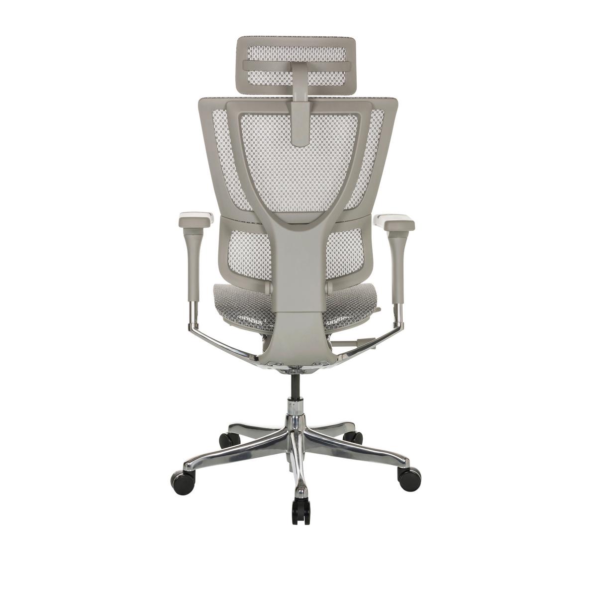 Drehstuhl Ergohuman Slim I G - Hellgrau, Basics, Kunststoff/Textil (69/116-138/66cm) - MID.YOU