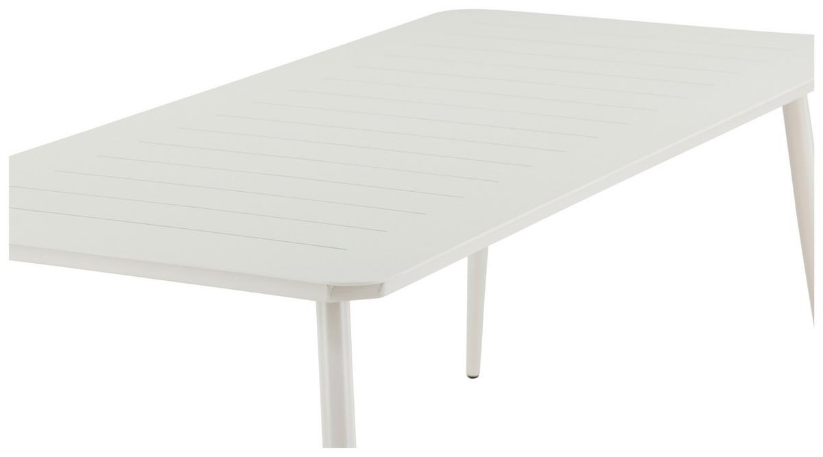 Gartentisch Lina Aluminium L 200 Cm - Beige, KONVENTIONELL, Metall (200/90/75cm) - Gardenson