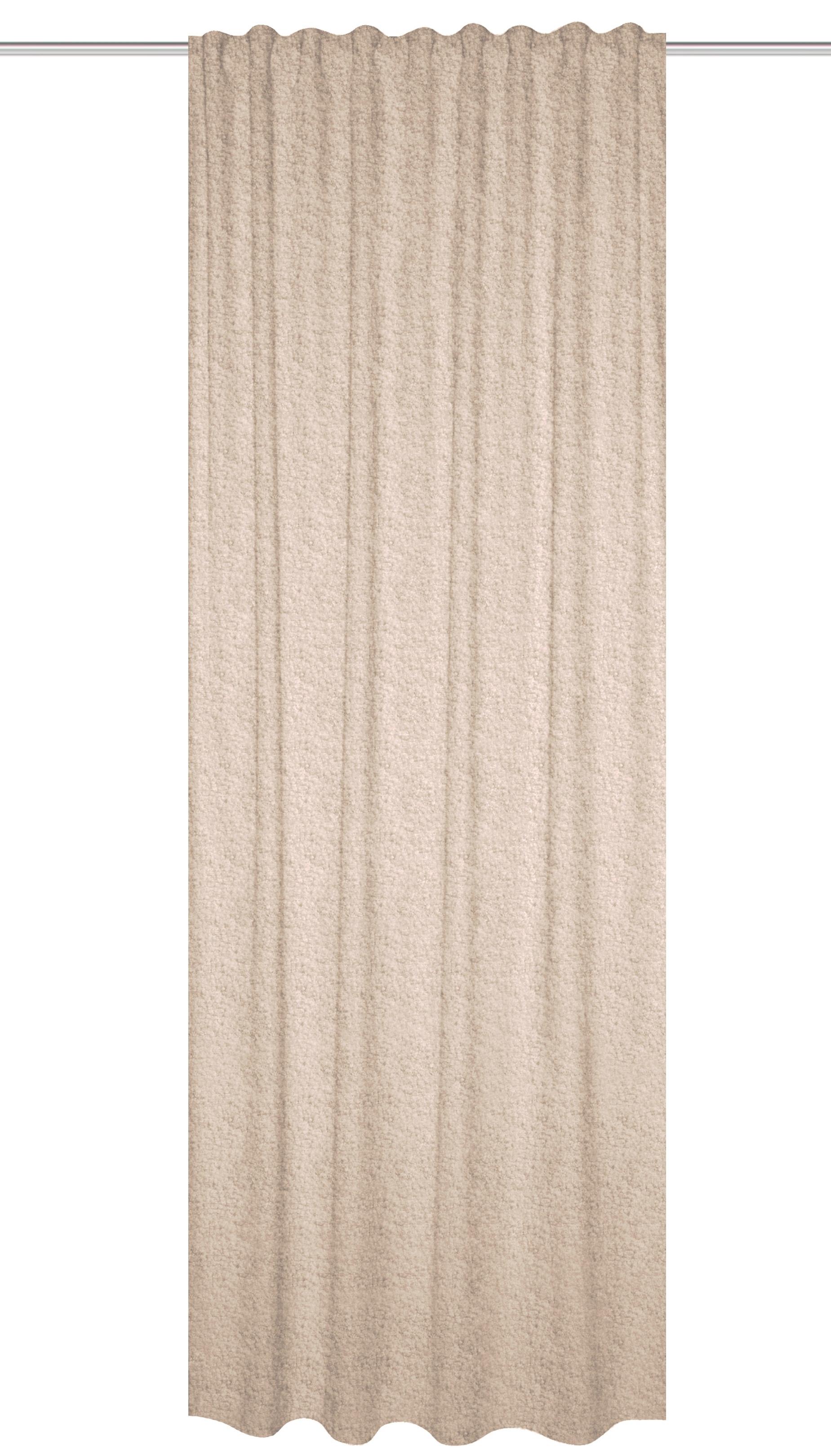 Wärmeschutzvorhang Teddy - Beige, Basics, Textil (135/245cm)