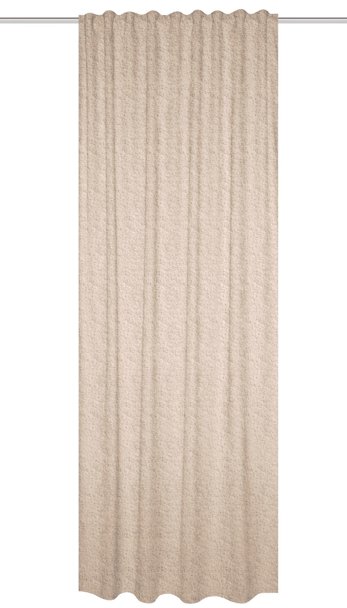 Wärmeschutzvorhang Teddy - Beige, Basics, Textil (135/245cm)