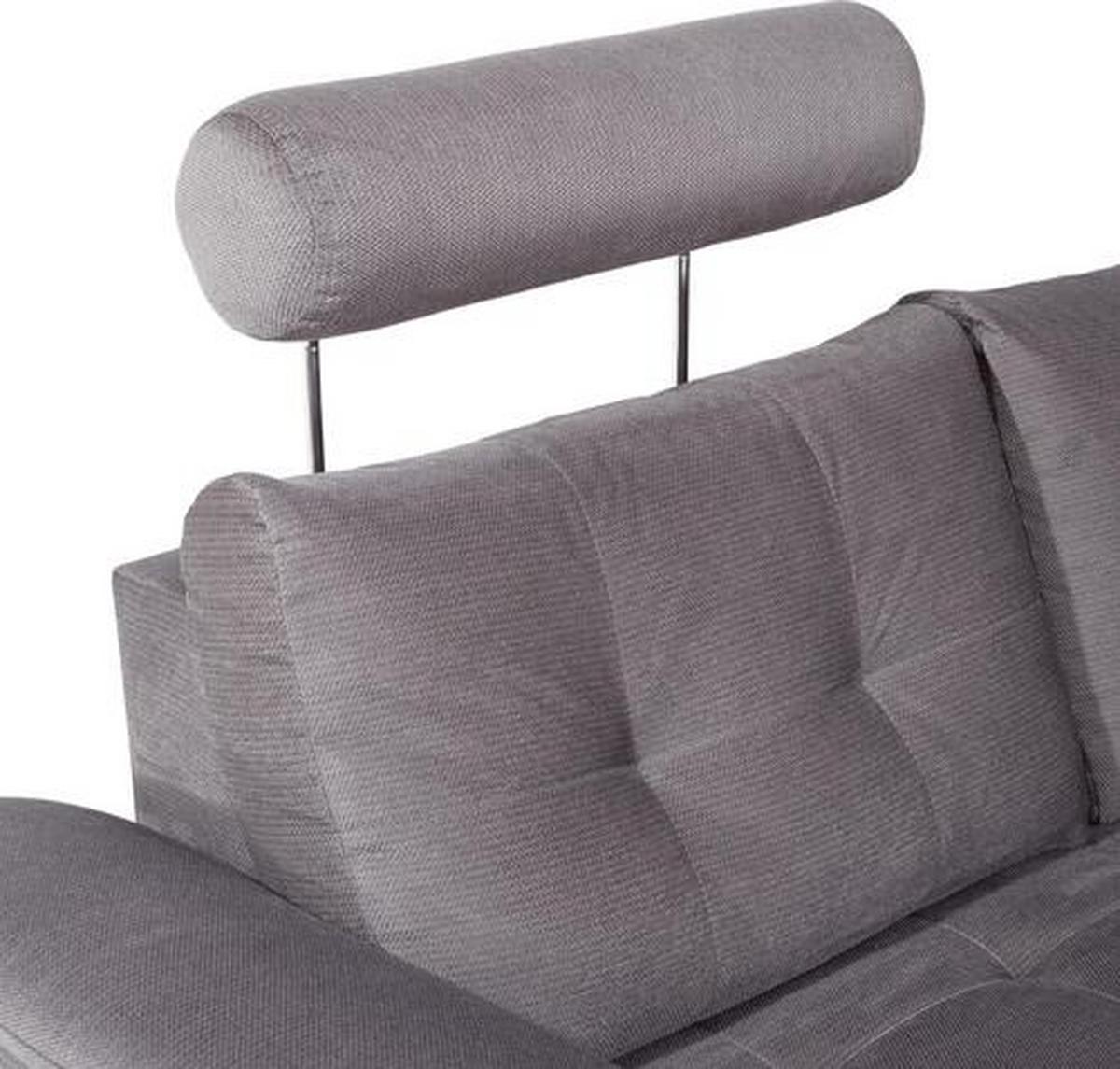 Sarokkanapé Falco - sötétszürke, Konventionell, textil (251/183cm) - Ondega