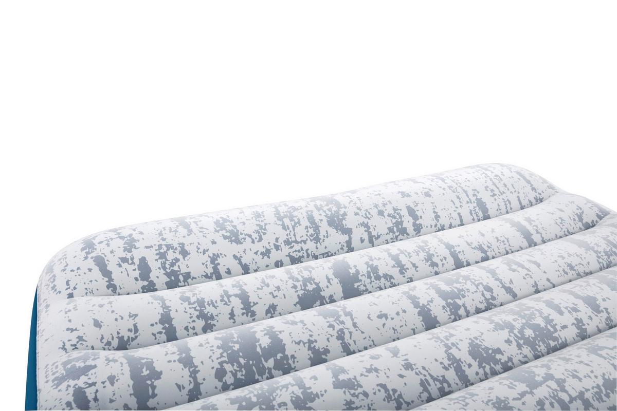 Luftbett Hubert 203x152x30 Cm Bis 300kg, Inkl. Pumpe - Graublau/Grau, KONVENTIONELL, Kunststoff/Metall (203/152/30cm) - Bestway
