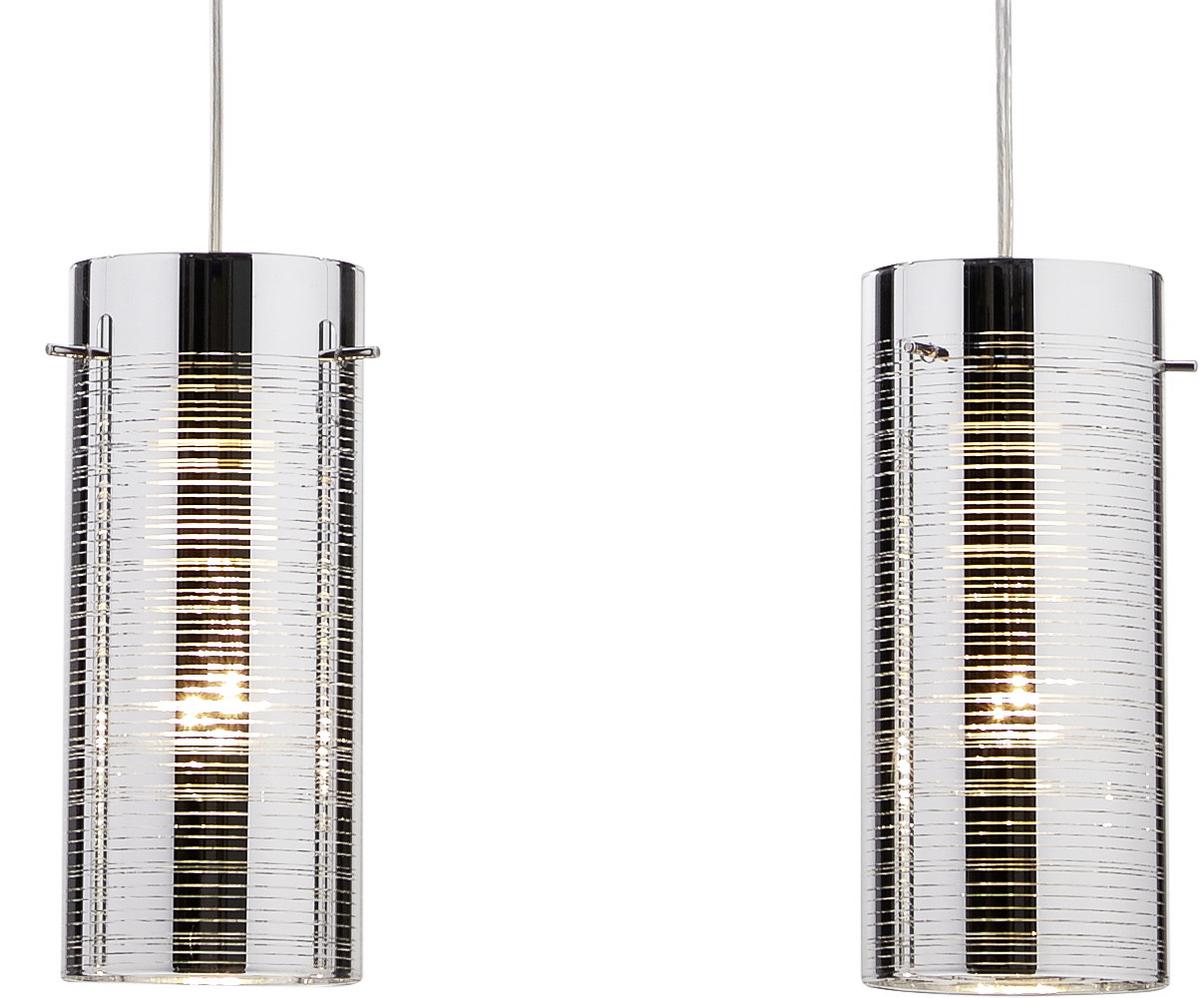 Függőlámpa Darcy - krómszínű, Romantik / Landhaus, Üveg/fém (64,5/120cm) - James Wood