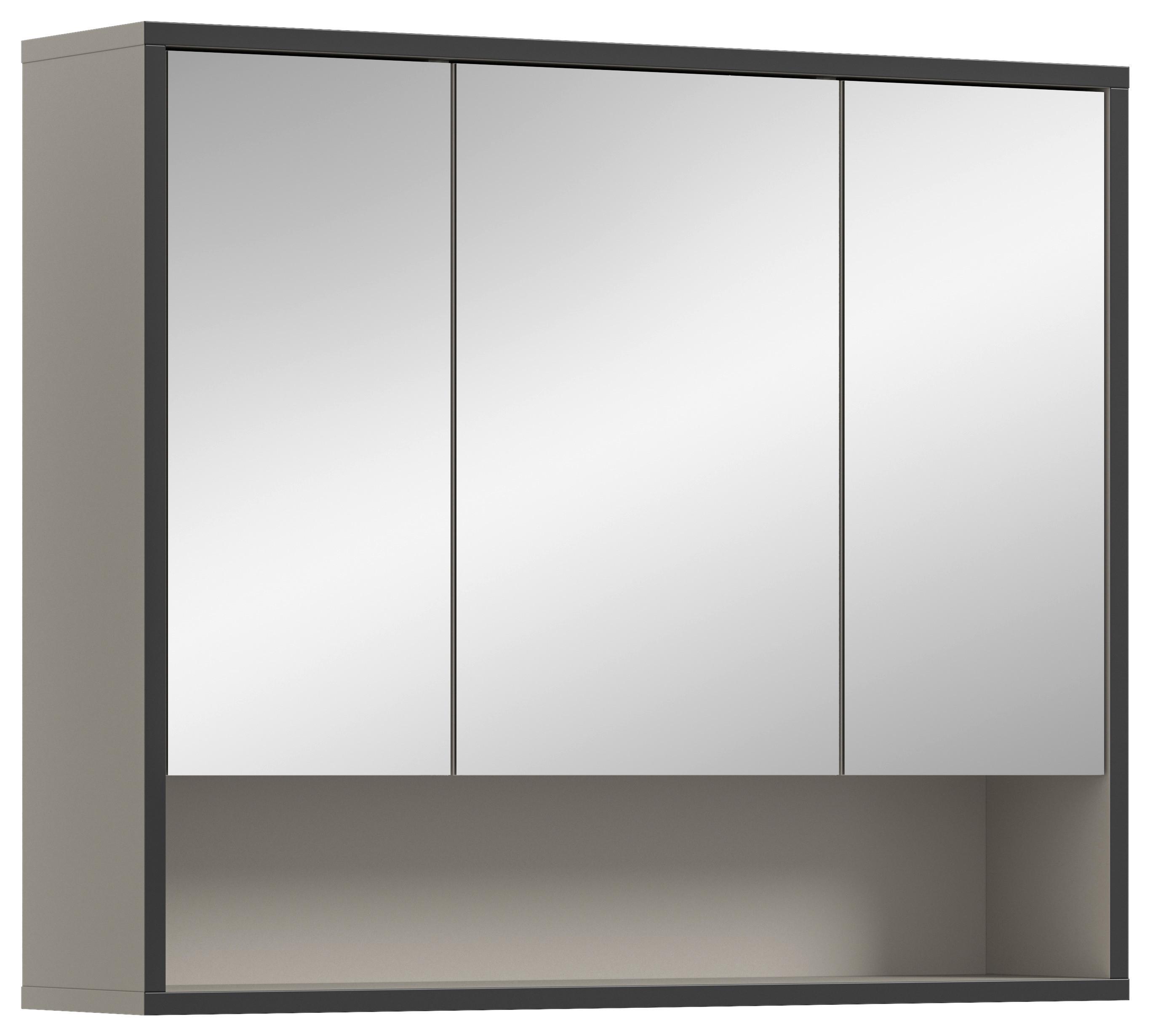 Spiegelschrank Bagno Kaschmir B: 80 cm - Kaschmir, MODERN, Holzwerkstoff/Metall (80/68/19cm) - MID.YOU