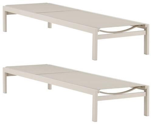 Sonnenliege Copacabana - Beige, KONVENTIONELL, Metall (60/30/195cm) - Gardenson