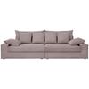 4-Sitzer-Sofa Avellino Rosa - Schwarz/Rosa, MODERN, Textil (308/80/140cm) - Livetastic