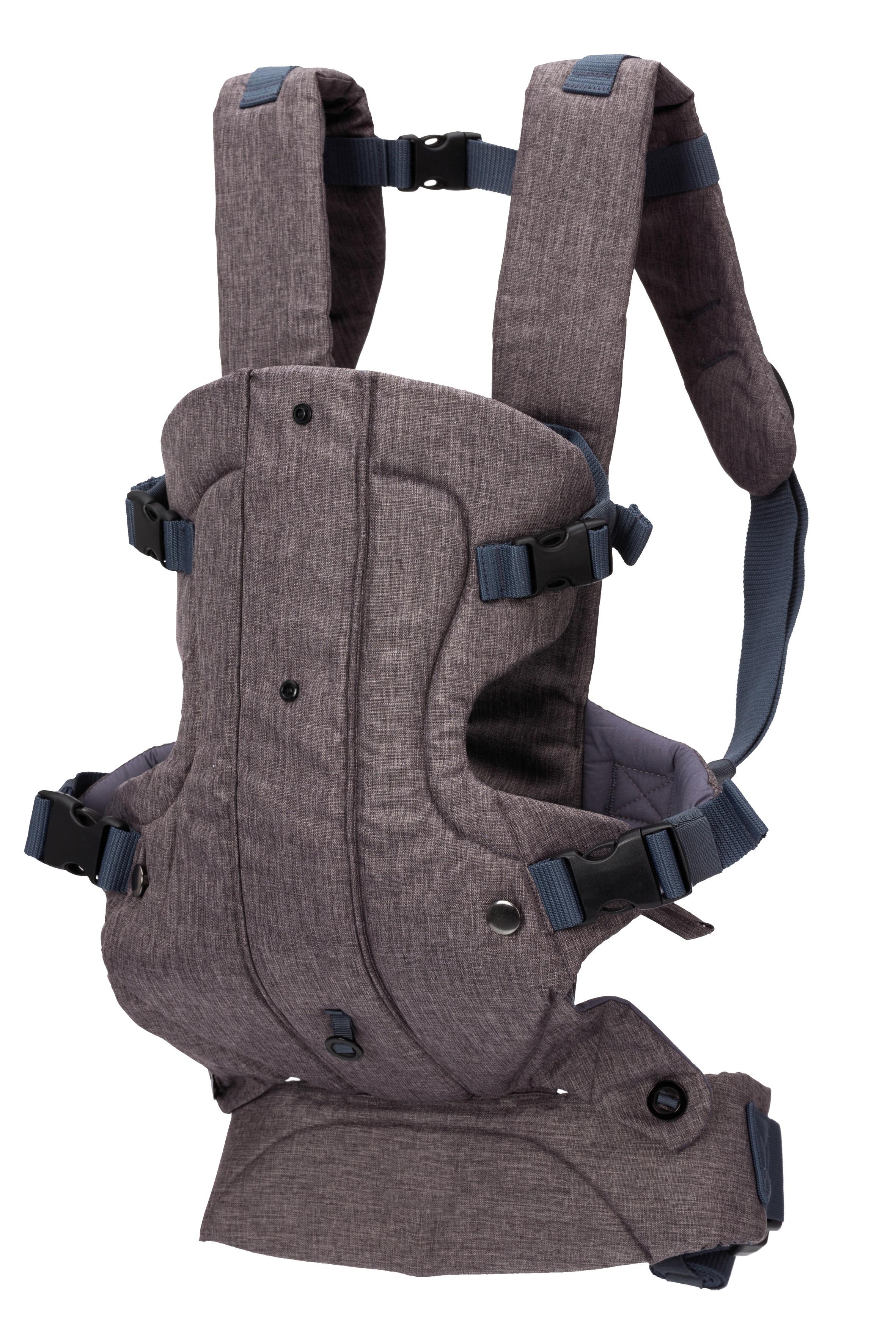 Babytrage Bauch/Rücken Front Carrier Walk bis 15 kg Grau - Grau, Basics, Kunststoff (42/29cm) - Fillikid