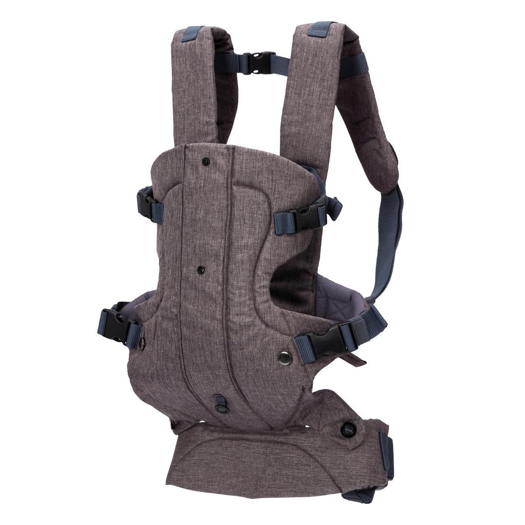 Babytrage Bauch/Rücken Front Carrier Walk bis 15 kg Grau