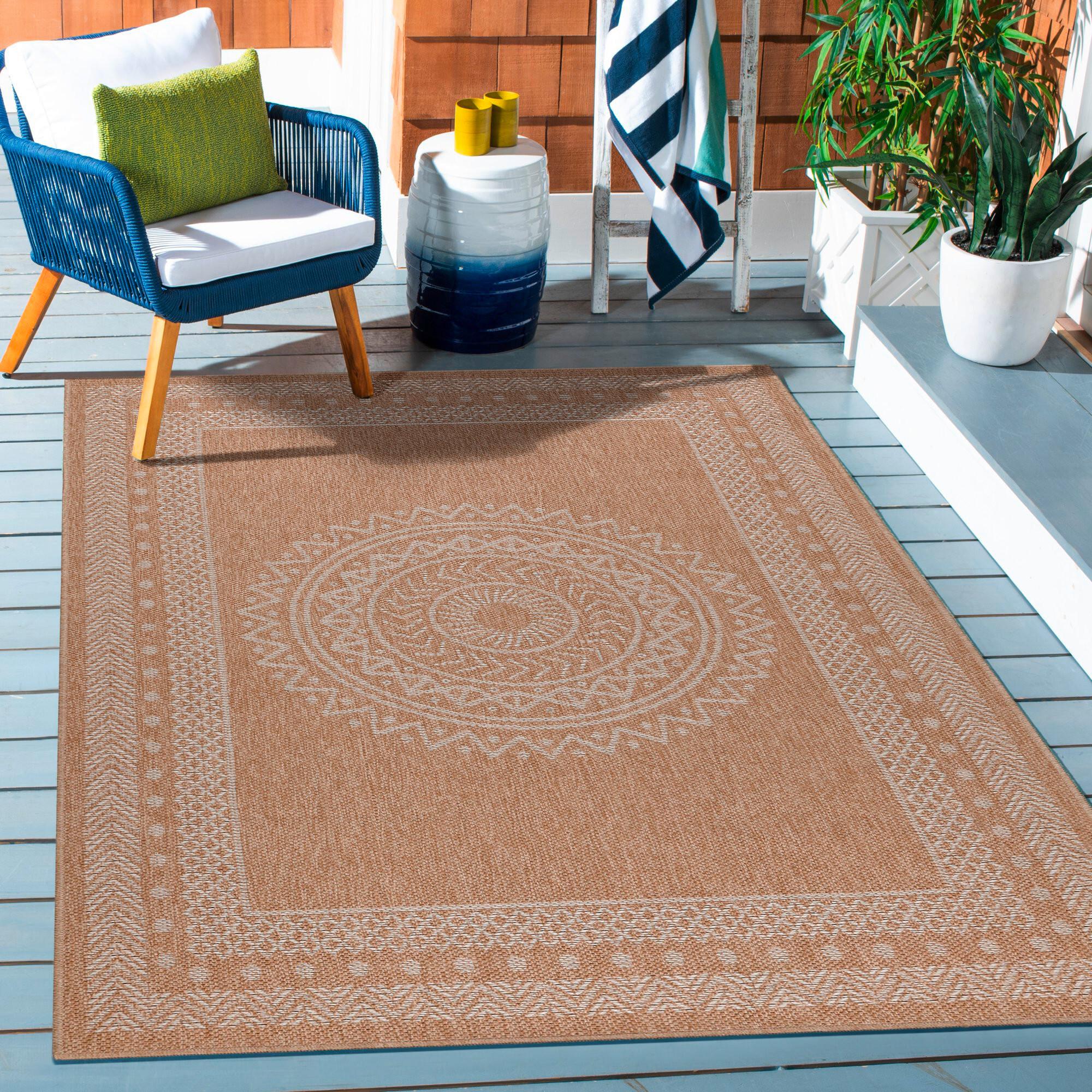 Outdoorteppich Dhaka - Beige, Basics, Textil (280/370cm) - Novel