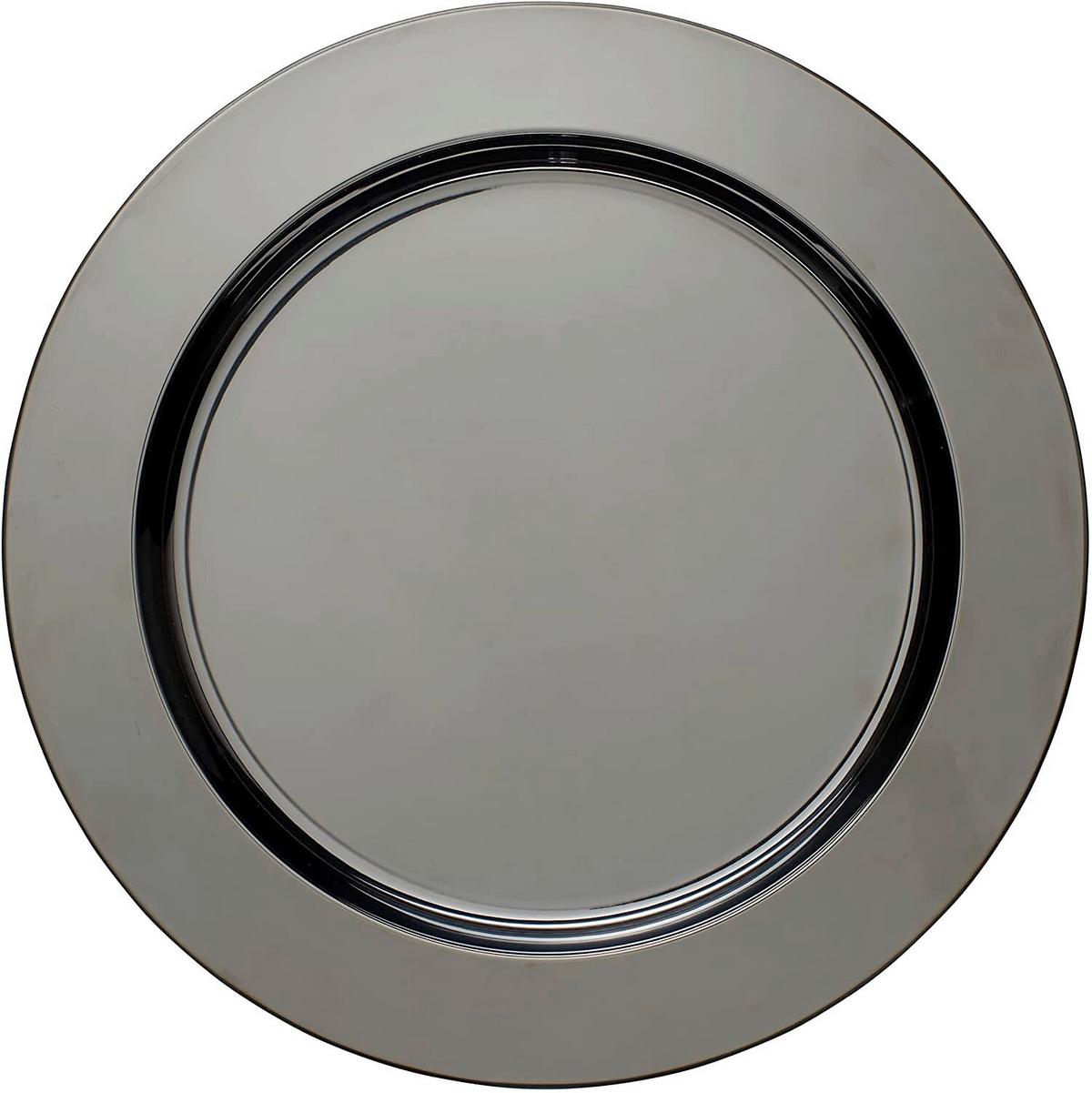 Echtwerk Platzteller Edelstahl Schwarz Ew-Pt-0404s Ca. 33 Cm - Schwarz, Basics, Metall (33cm) - Echtwerk