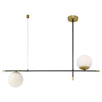 Pendelleuchte Nostalgia - Goldfarben/Schwarz, Trend, Glas/Metall (15/76/95cm) - MAYTONI