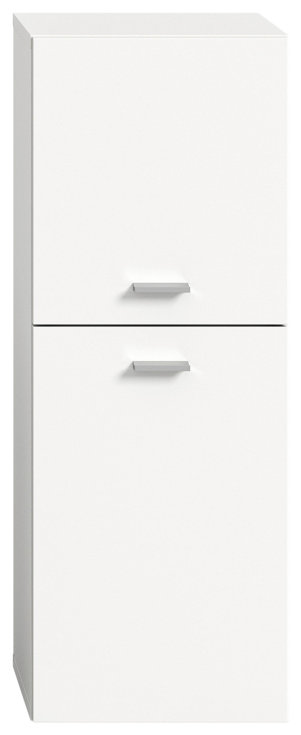 Unterschrank Boston Weiß B: 30 Cm - Silberfarben/Weiß, MODERN, Holzwerkstoff (30/80/29cm) - MID.YOU