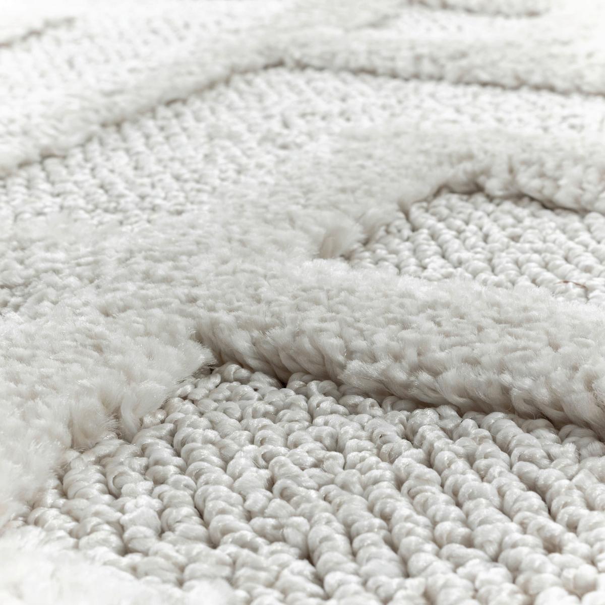 Tkaný koberec P: 120cm, krémová - krémová, Konvenční, textil (120cm)