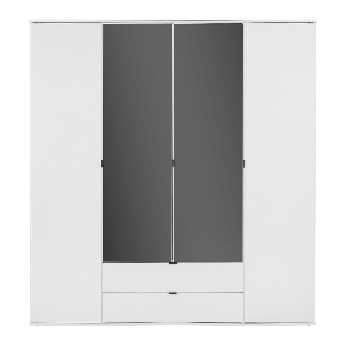 Šatní skříň AVILA - bílá, Konvenční, kov/kompozitní dřevo (181/194/53cm) - Mömax