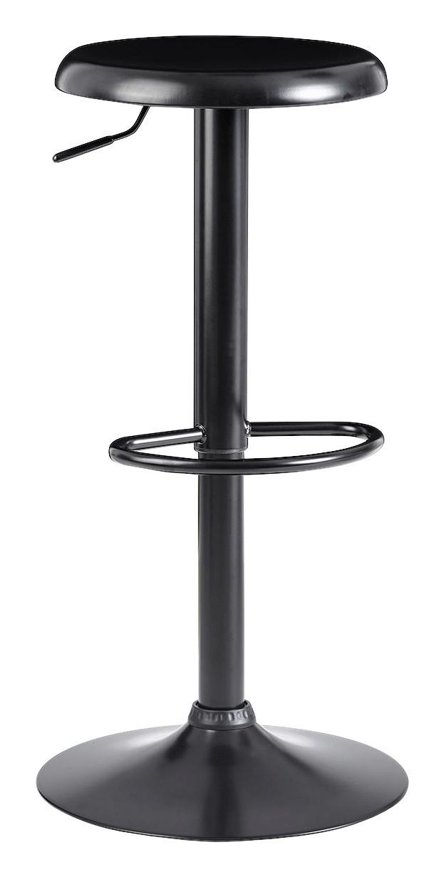 Barhocker Höhenverstellbar Mit Fußablage Schwarz