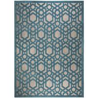 Outdoorteppich 503119374187 - Blau, Basics, Kunststoff/Textil (80/150cm)
