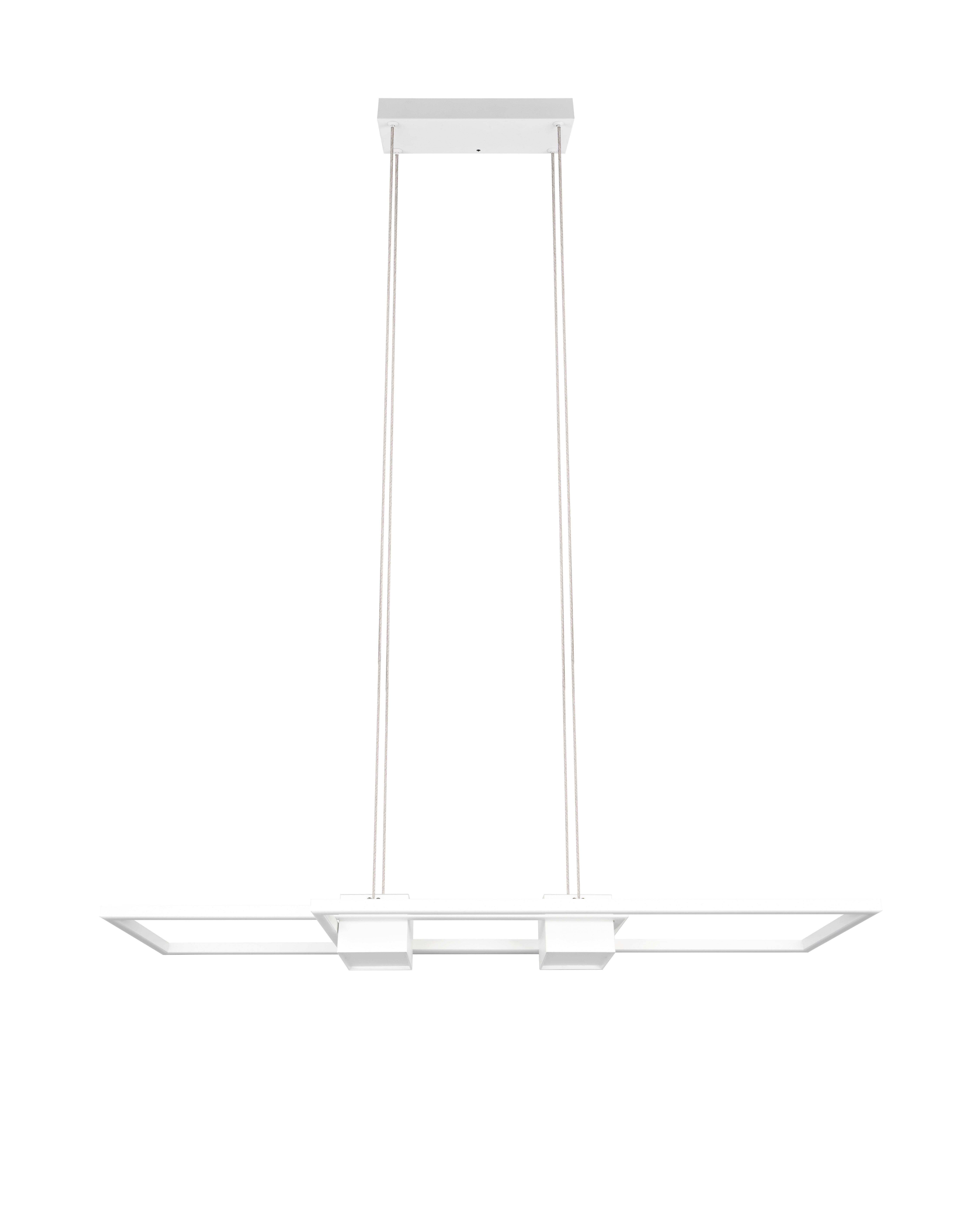 Led-pendelleuchte 347710431 Albany - Weiß, Design, Metall (100/28/150cm) - Trio Leuchten