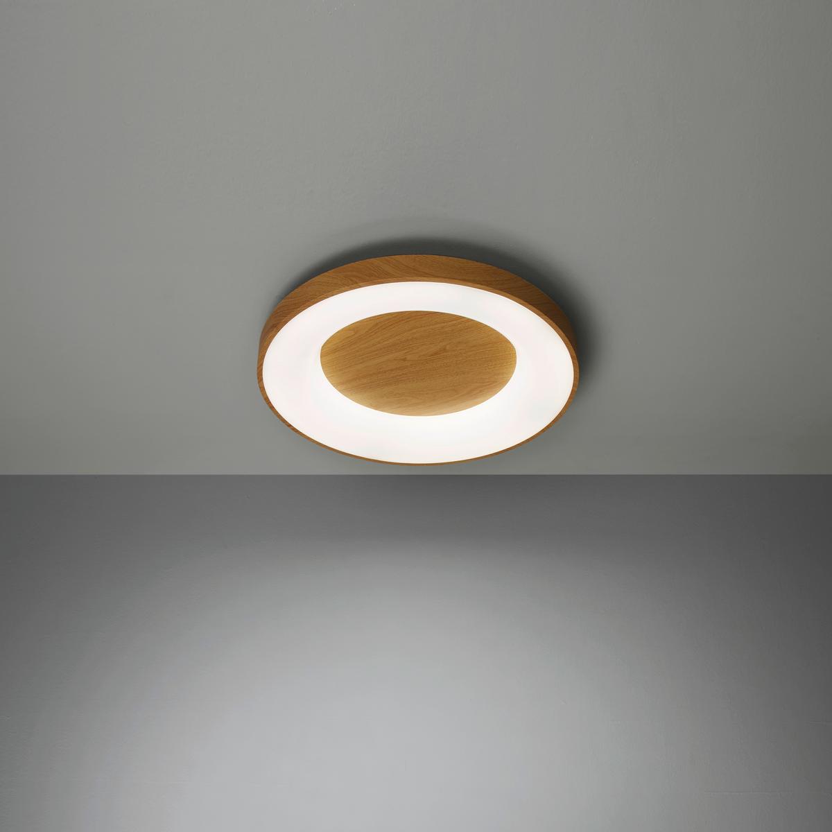 Stropní LED svítidlo Luzia, max. 42 Watt - bílá/barvy dubu, kov/plast (60/10cm) - Premium Living