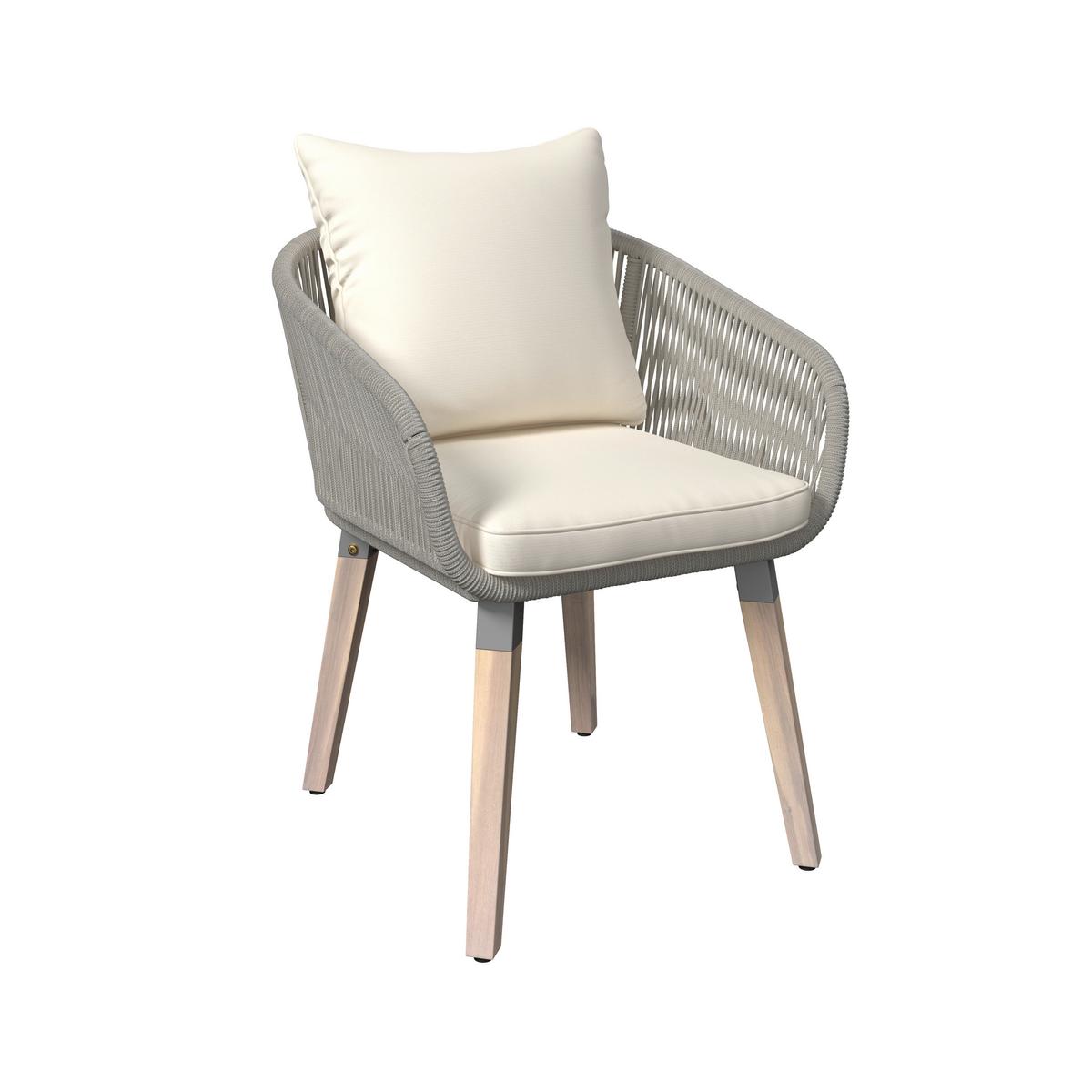 TERASOVÁ SEDACIA SÚPRAVA ELODIE - hnedá/čierna, Modern, drevo/textil - Bessagi Garden