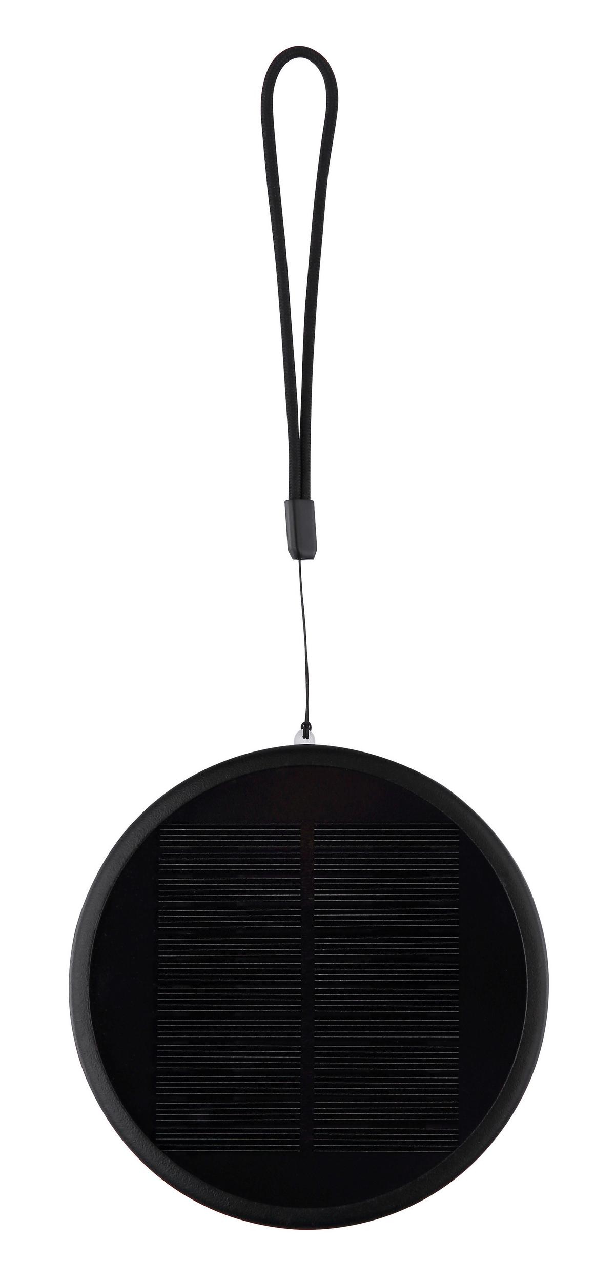 Solarleuchte Touchdimmer - Schwarz/Weiß, Design, Kunststoff/Textil (12,5/2,75cm) - Globo