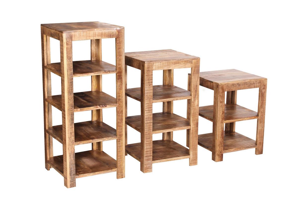 Regal Naturfarben B: 44 cm - Naturfarben, Design, Holz (44/60/44cm) - Livetastic