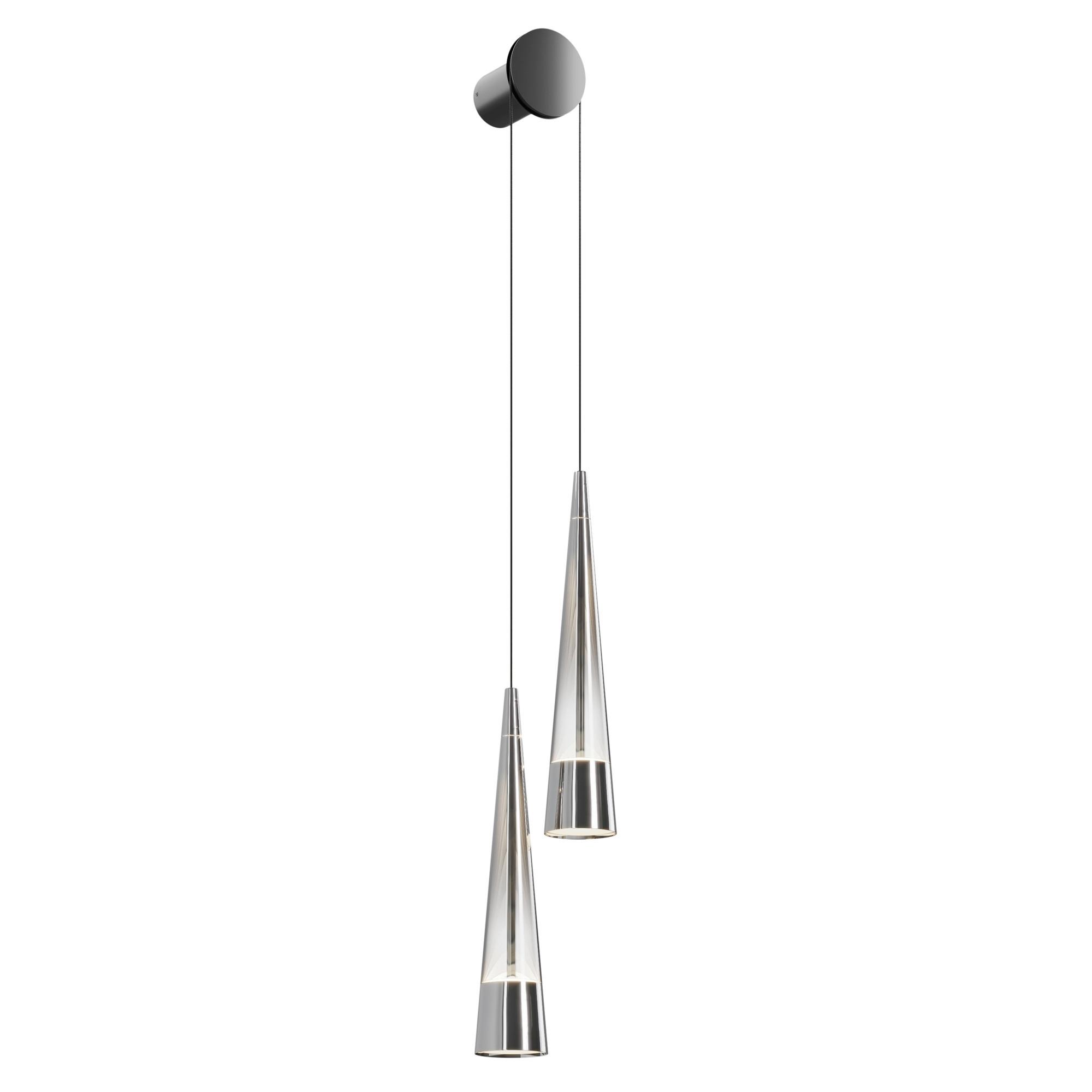Wandleuchte Sintesi - Chromfarben, Trend, Glas/Metall (8/38,9cm) - MAYTONI