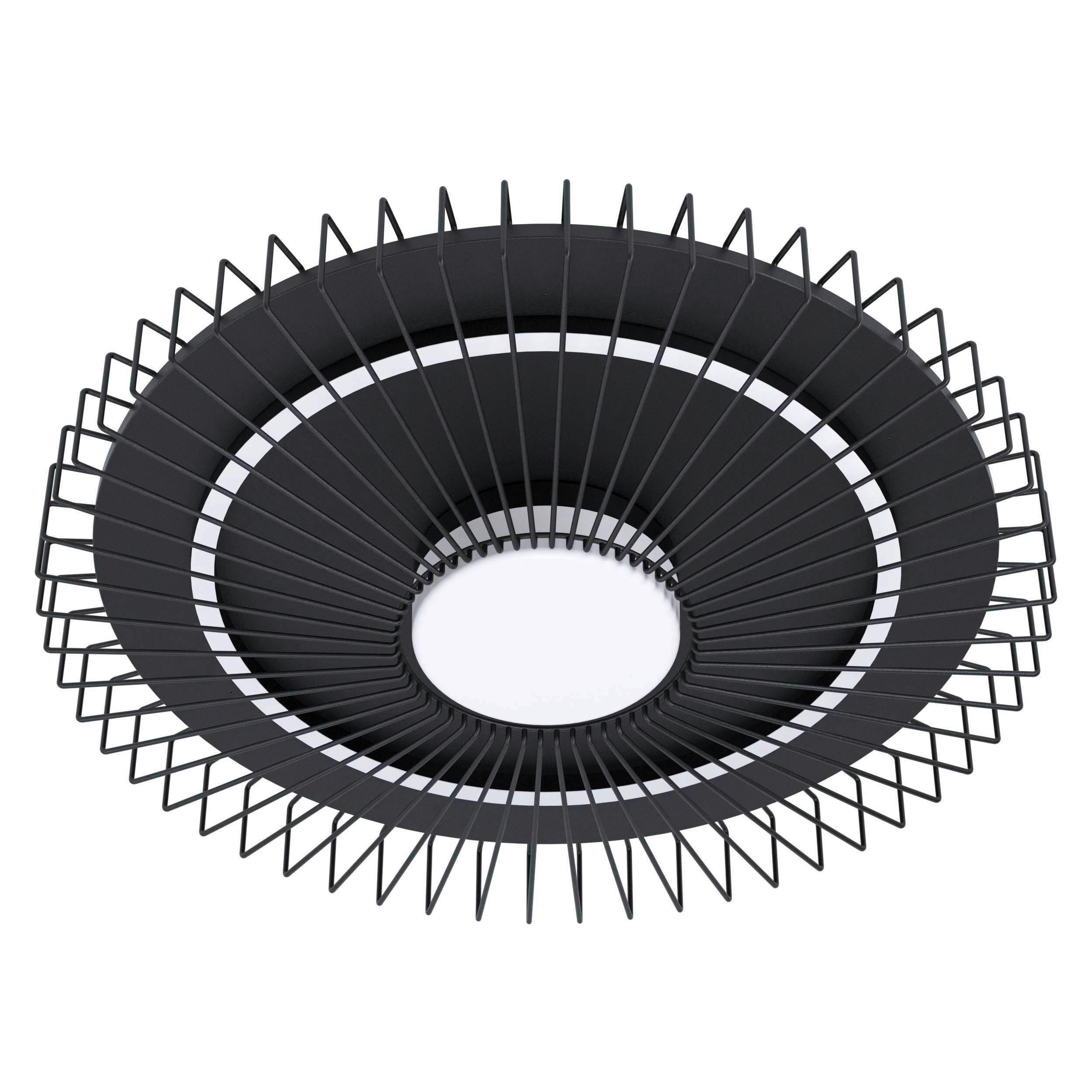 Deckenleuchte 39799* Badaleos - Klar/Schwarz, Design, Kunststoff/Metall (57/10cm) - Eglo